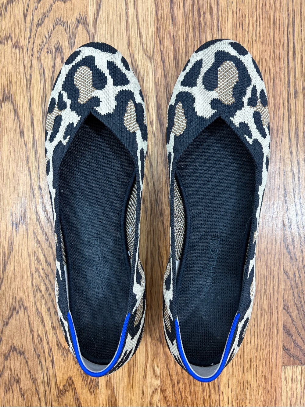 Rothy's Desert Cat Leopard-Print Ballet Flats (9.5)